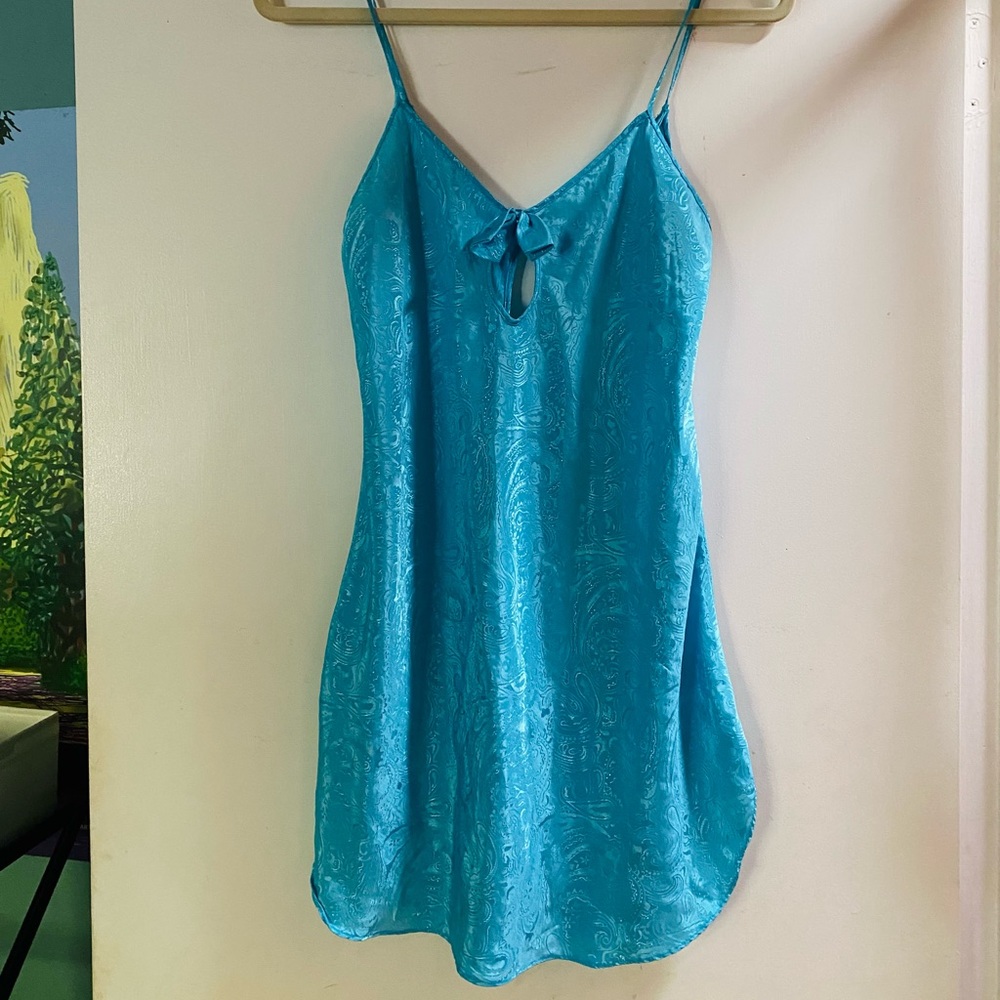 vintage boho silk slip dress